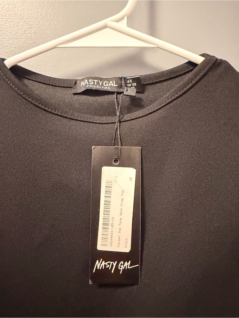 Nasty Gal “Corset the Tone” Mesh Crop Top SIZE 6 - Picture 4 of 8